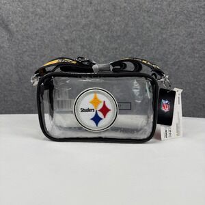FOCO Pittsburgh Steelers Clear Crossbody Bag Stadium Approved NFL Steel City NEW